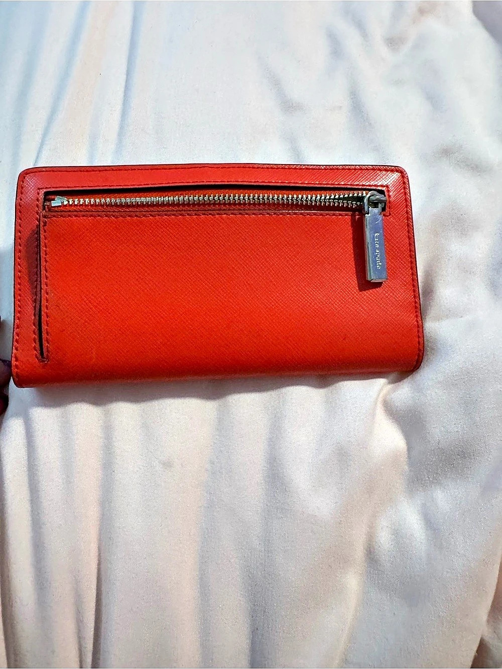 Kate Spade Staci Large Slim Bifold Wallet Orange - Picture 3 of 8